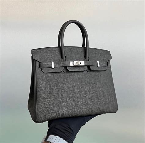 hermes graphite birkin|HERMES Togo Birkin 25 Graphite 1500645 .